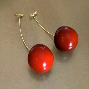 Cherry Drop Earrings – Playful & Chic Statement Jewelry  - EATR0003