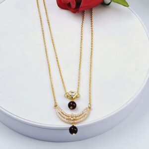 Layered Bead Drop Designer Mangalsutra – MANE0031